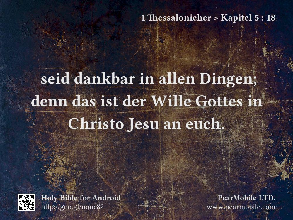 1 Thessalonicher, Kapitel 5:18